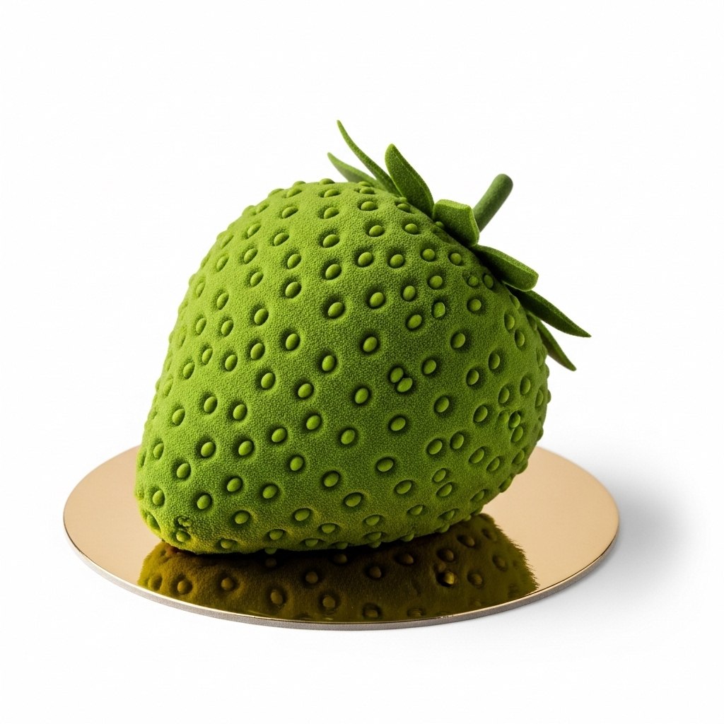 DESSERT TROMPE-L'OEIL MATCHA E FRAGOLA ATELIER ILLUSION