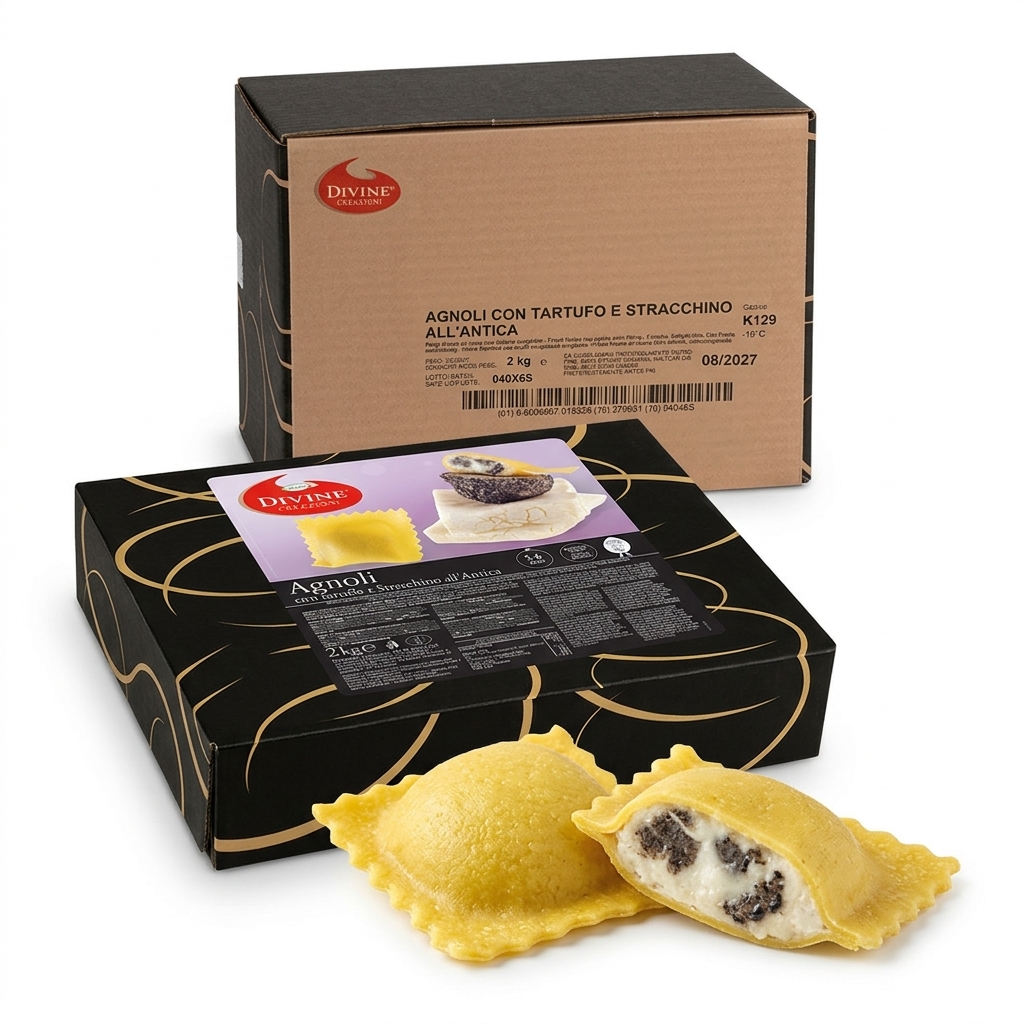 [07118707] AGNOLI TARTUFO E STRACCHINO ALL'ANTICA 1X2KG CRT DIVINE POL