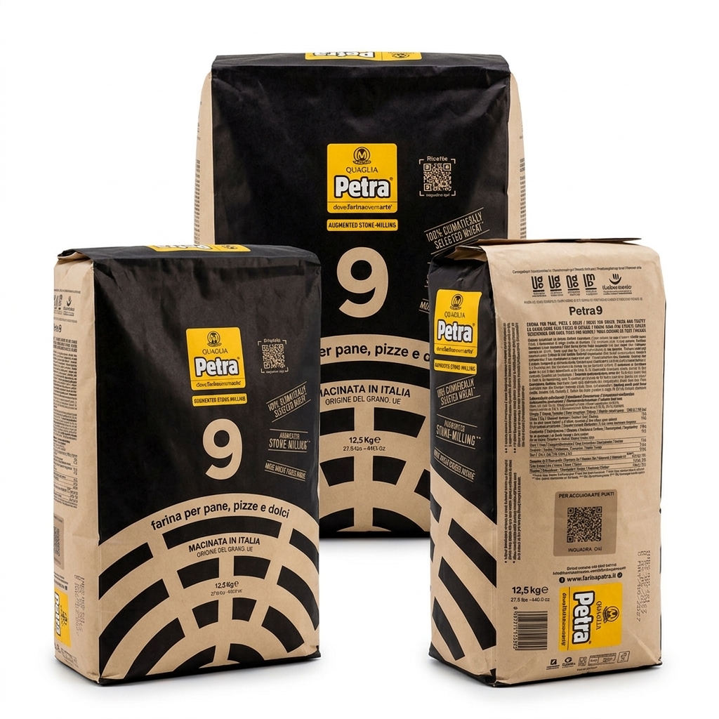 [09982306] Farina Integrale Petra 9 Sacco 12,5 kg — Molino Quaglia