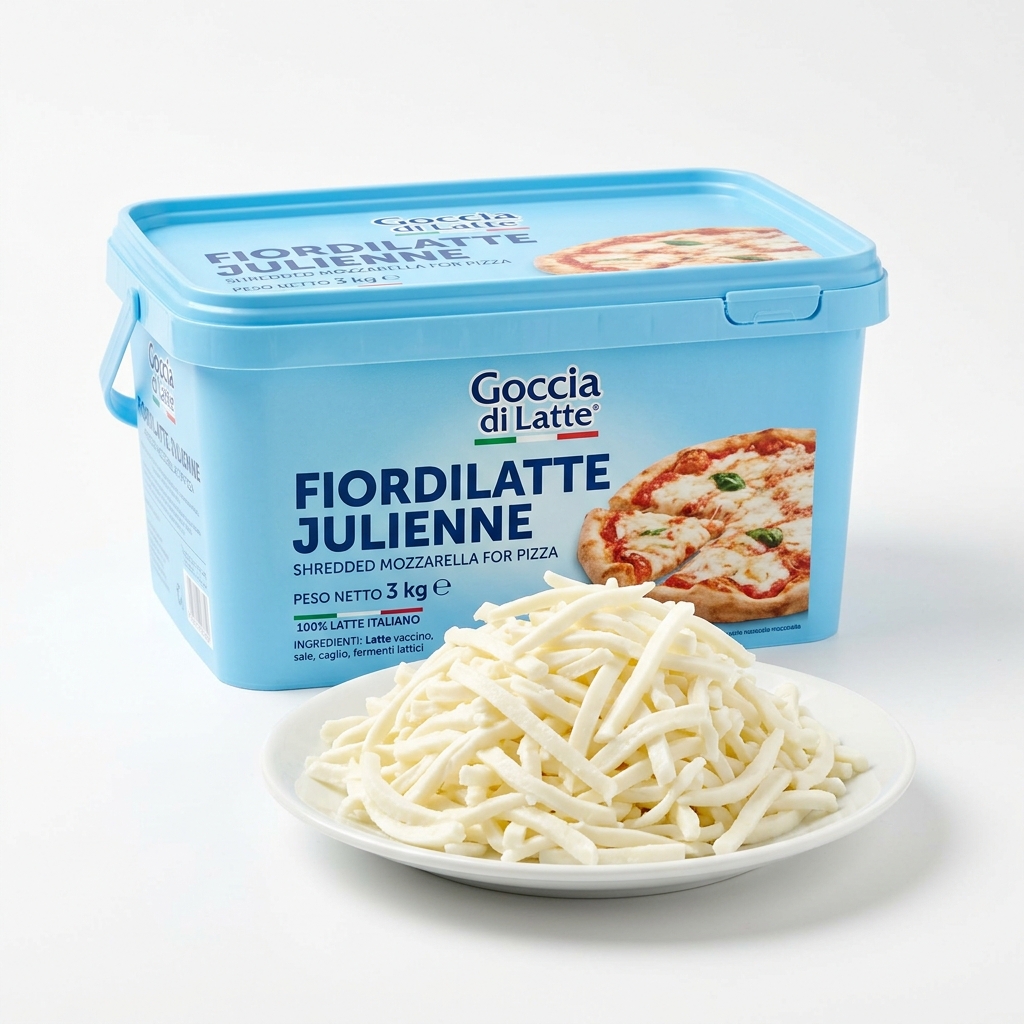Fiordilatte Julienne "Goccia di Latte" 3 kg Vaschetta — Giffoniello