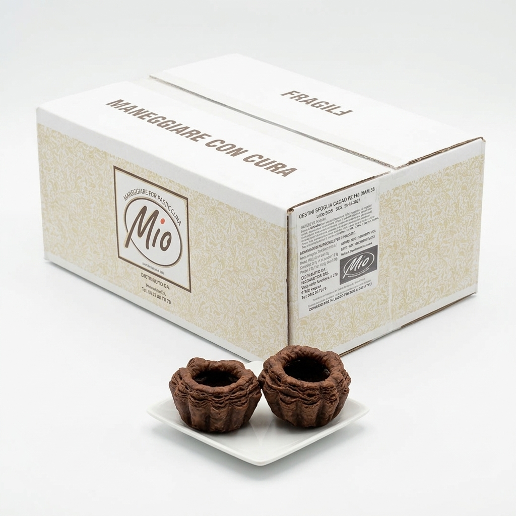 [INN-025235-0017] Mini-Blätterteig-Körbchen Kakao 140 Stk — MIO