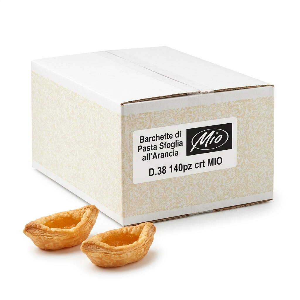 [INN-025235-0018] Orange Puff Pastry Tartlets D.38 140pcs ctn MIO