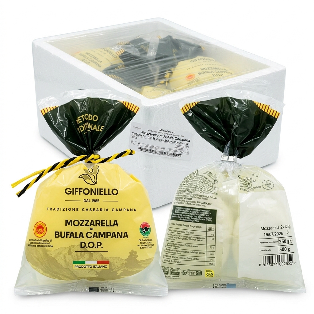 Büffelmozzarella Campana DOP Ciuffo 2x125 g 250 g — GIFF