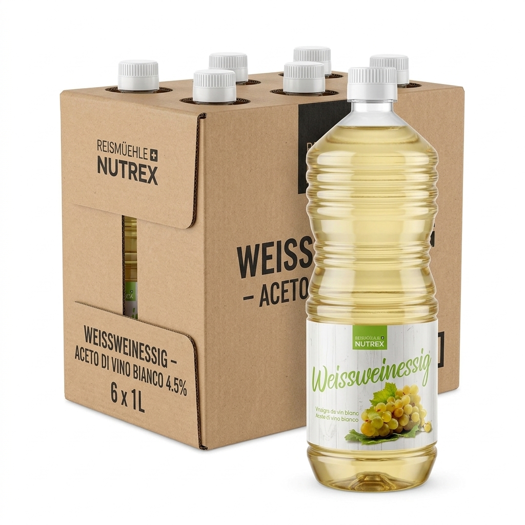 [235240] Weissweinessig 4,5% 1 L — Nutrex basic