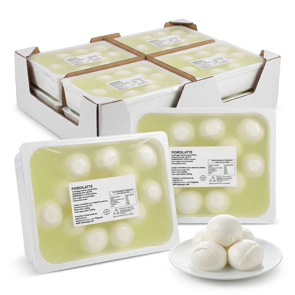 Fiordilatte Palline 100g Vaschetta 3kg Sgocc la Fontana GIFF