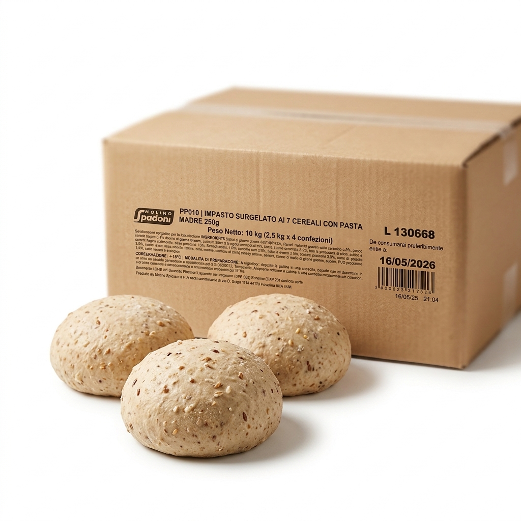 BOCCE PER PIZZA 7 CEREALI 40X250G 10KG CRT POL