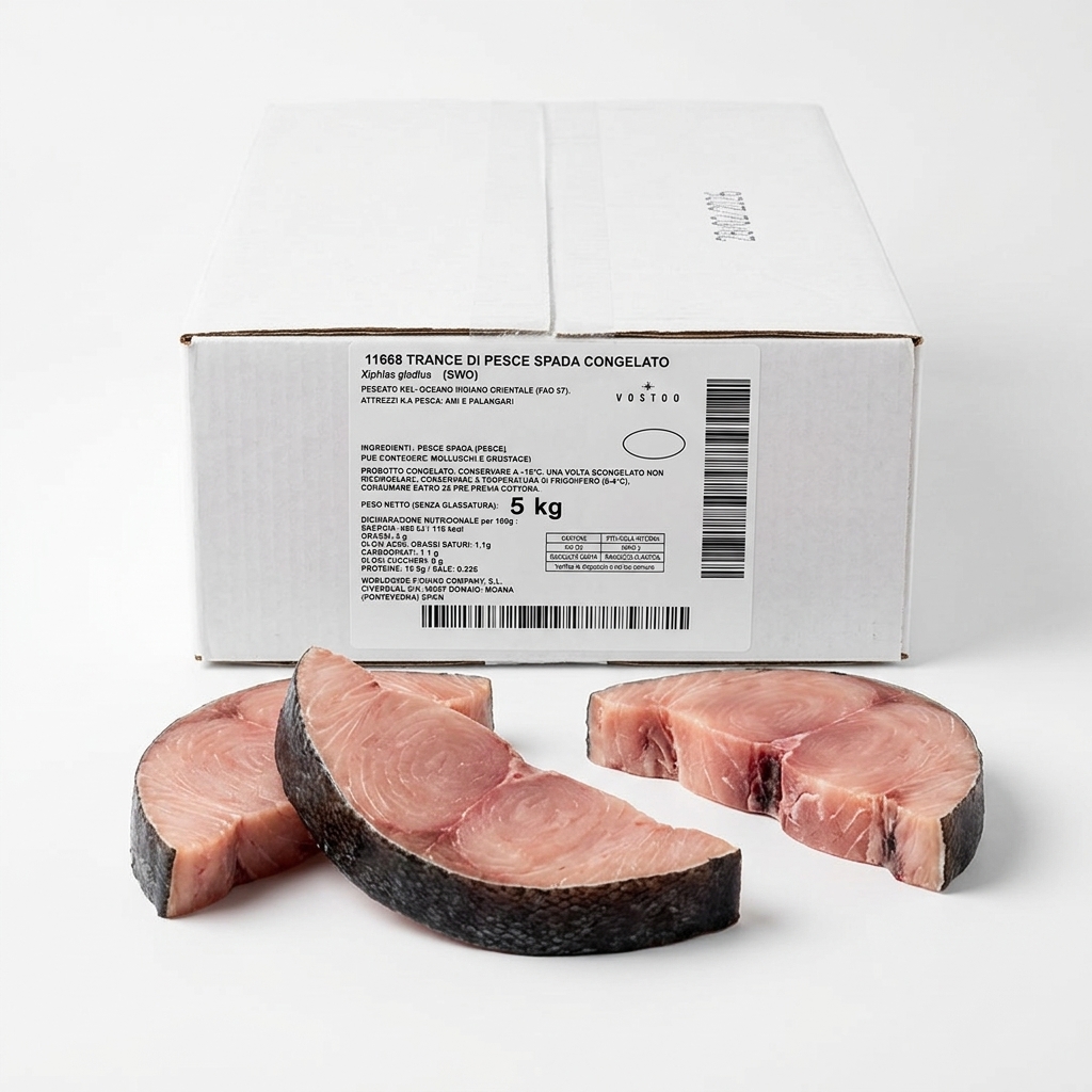 SCHWERTFISCH HALBMOND-SCHEIBE MIT HAUT IQF 5KG KRT POLO