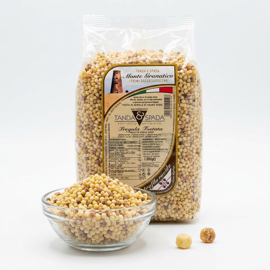 SARDISCHE FREGULA GEROESTET FEIN 1KG POL