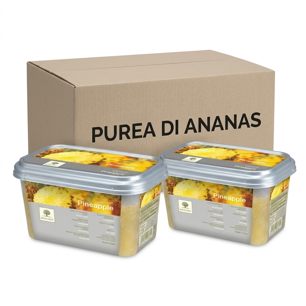 Purea di Ananas Surgelata 1 kg (Cartone 6 kg) — MIO