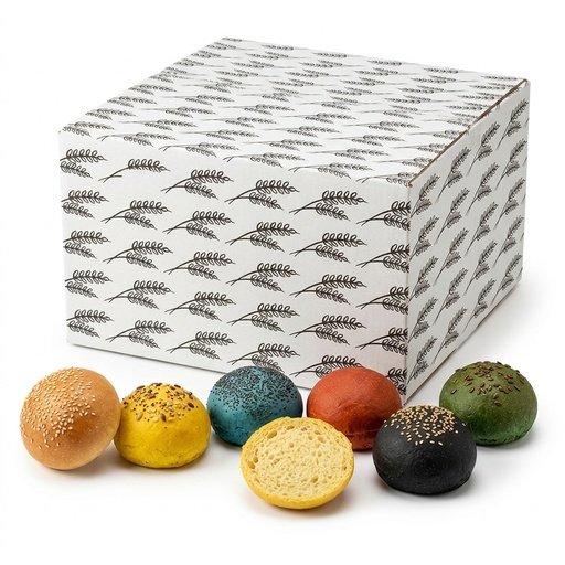 [07205004] Mini Panini Hamburger Mix 6 Varietà 30g 60pz 1,8kg Crt POL