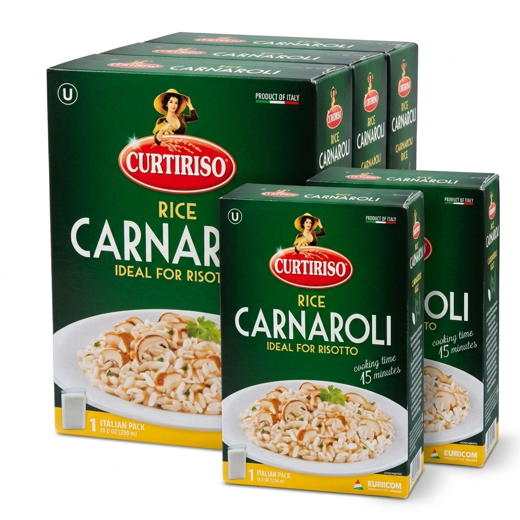 Riso Carnaroli Astuccio 1 kg (Confezione 6 pz) — Curtiriso