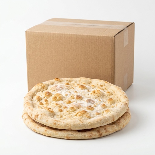 [07112391] WHITE ROUND PRE-BAKED PIZZA AND FOCACCIA BASE 250G 24PCS 6KG CTN FROZEN POL