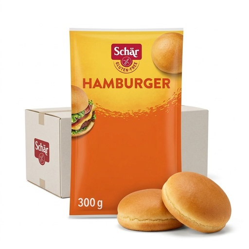 [09982419] Pane Hamburger Senza Glutine e Senza Lattosio 300 g (4 pz x 75 g) — Schär