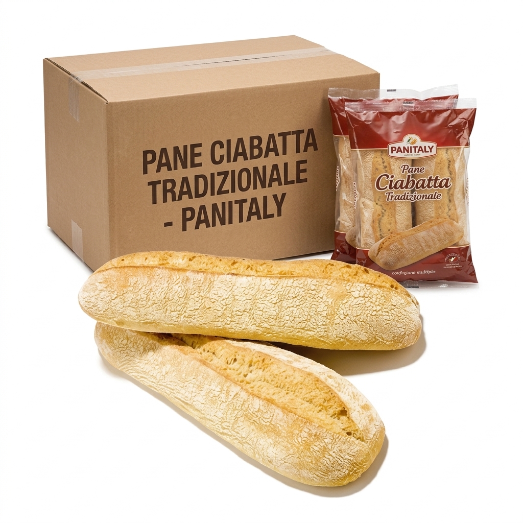 [07112214] Pane Ciabatta Tradizionale 265 g 10 pz 2,65 kg Crt Surgelato — Panitaly