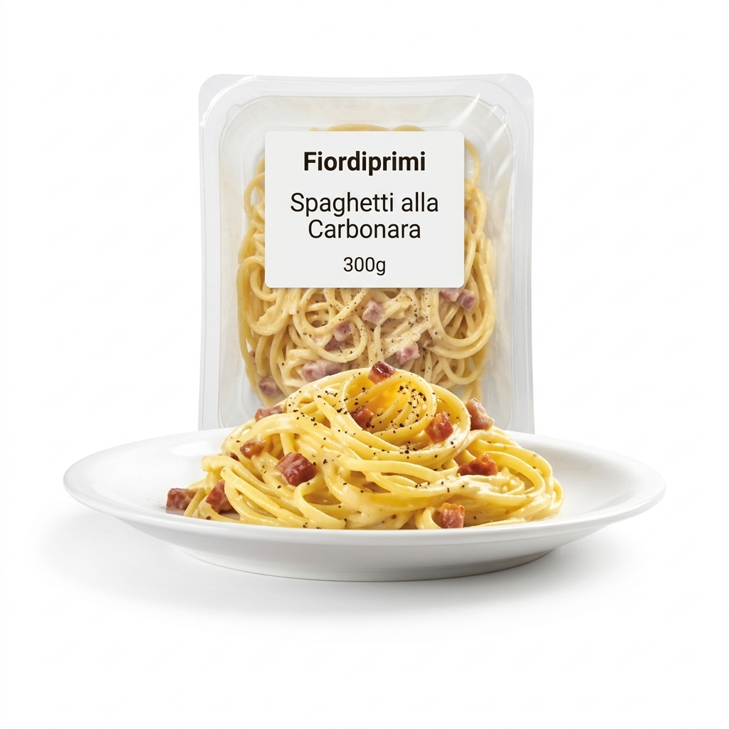 [09500512] Spaghetti alla Carbonara Monoporzione 4 x 300 g — Fiordiprimi