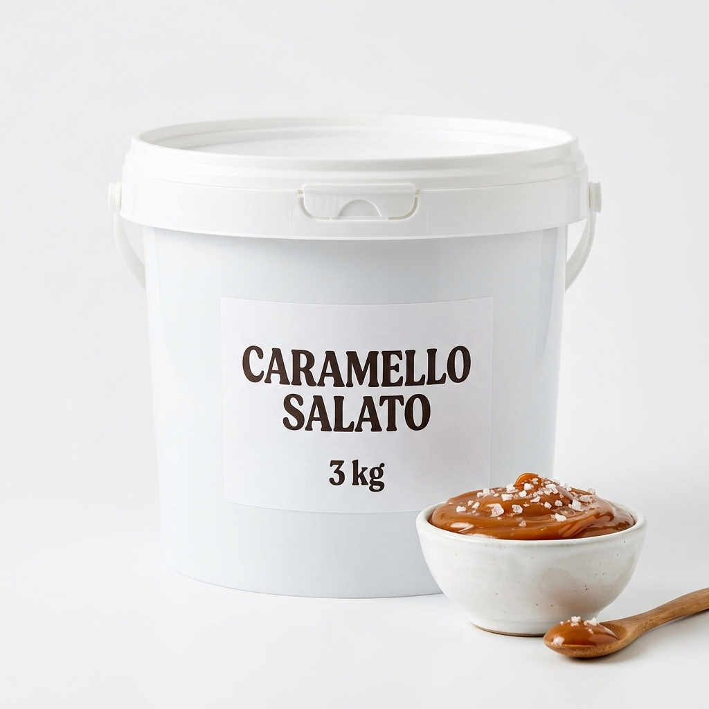 [1154] Pasta Concentrata Caramello Salato 3 kg (Cartone 12 kg) — Elenka