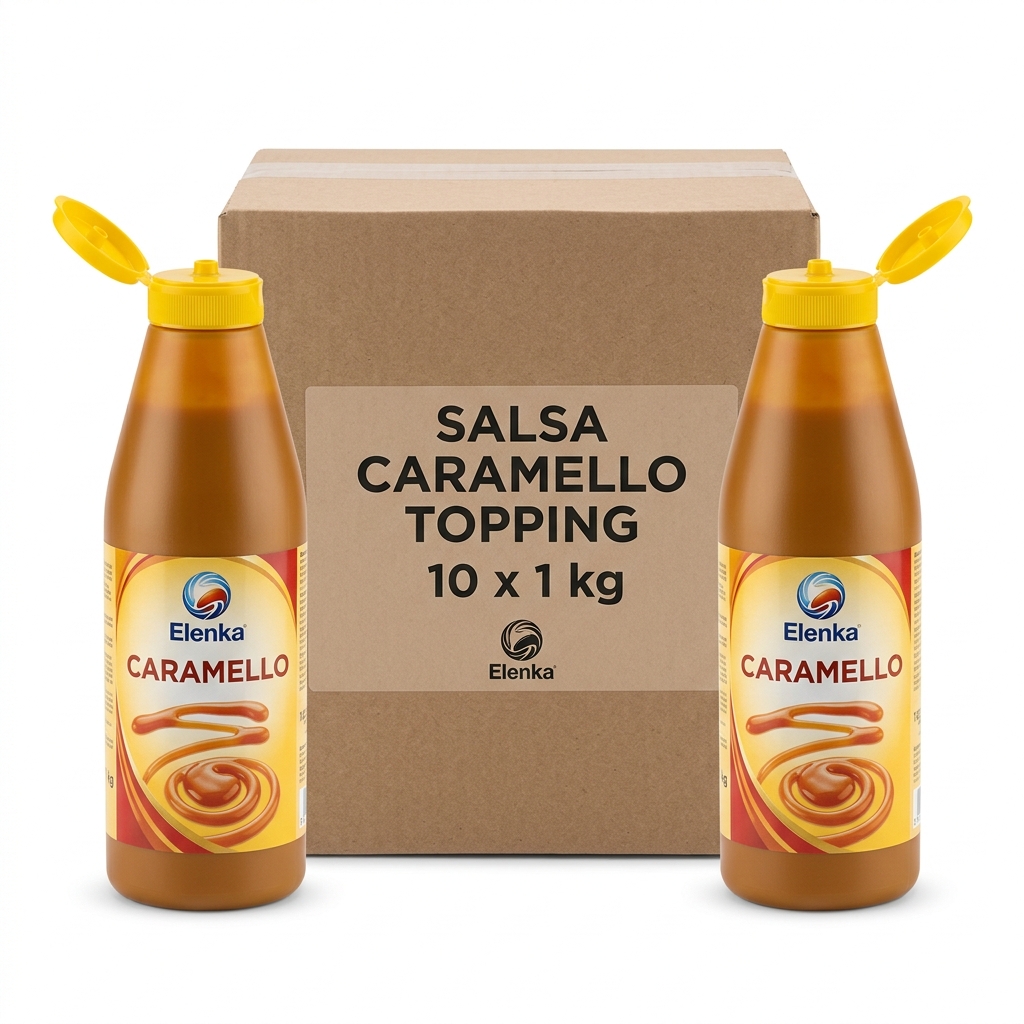 [311] Salsa Caramello Topping 1 kg (Cartone 10 kg) — Elenka