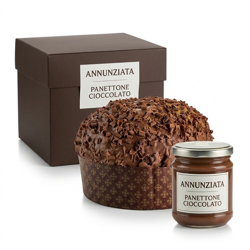 Panettone Cioccolato + Barattolo Farcitura 1 kg ANN