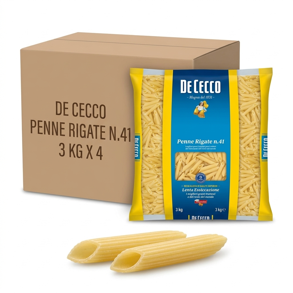 Penne Rigate n.41 De Cecco 3 kg (Cartone 4x3 kg)