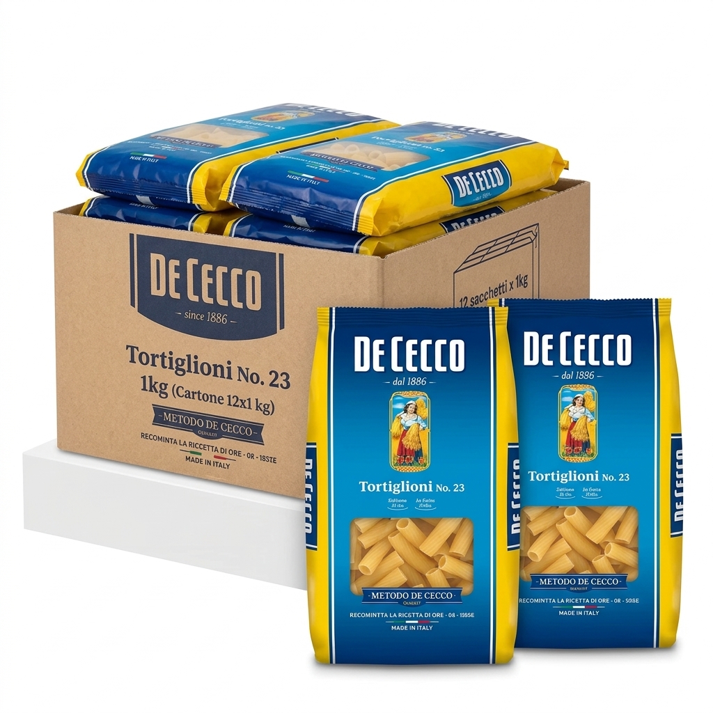 Tortiglioni De Cecco 1 kg (Cartone 12x1 kg)