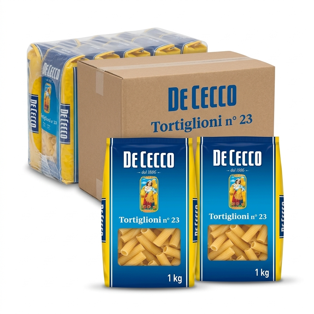 Tortiglioni De Cecco 1 kg (Cartone 12x1 kg)