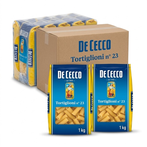 Tortiglioni De Cecco 1 kg (Cartone 12x1 kg)