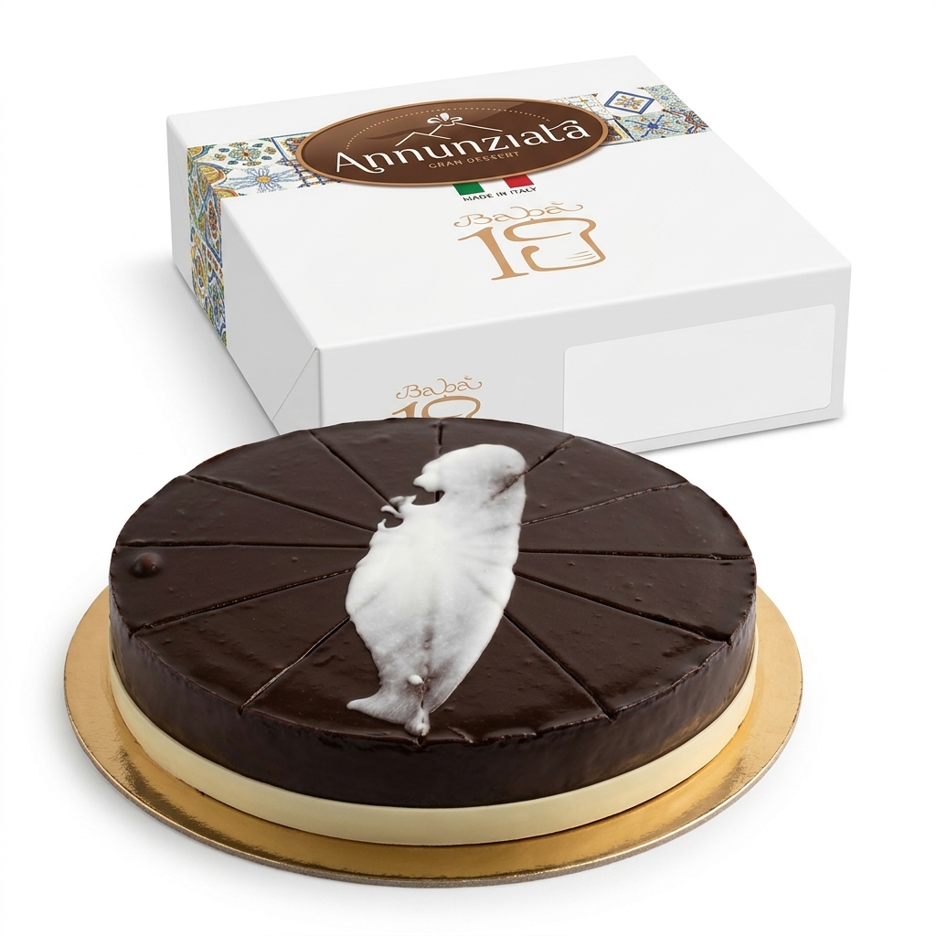 Threeciocc Cake Three Chocolates Pre-Cut 12 Slices approx. 1.2 kg ANN