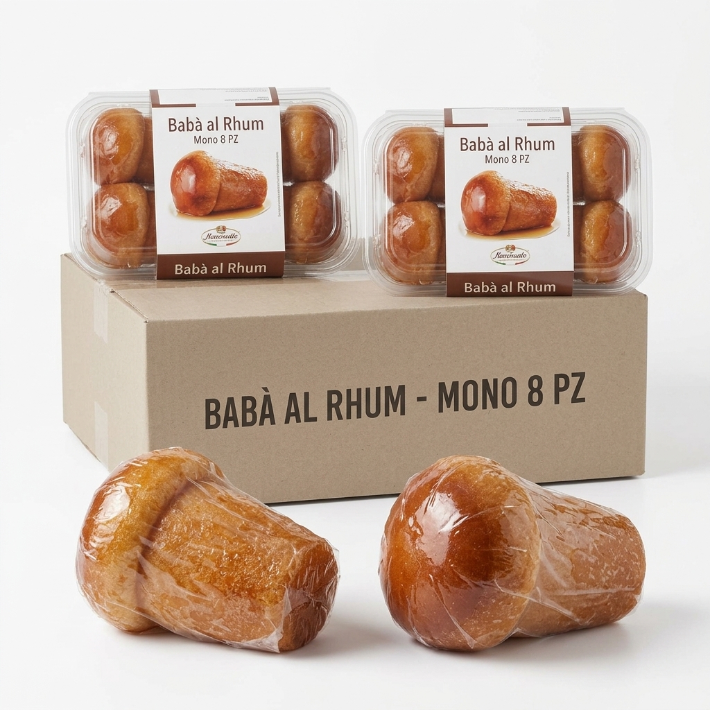 Baba Rhum Monoporzione 120 g (Cartone 8 pz) ANN