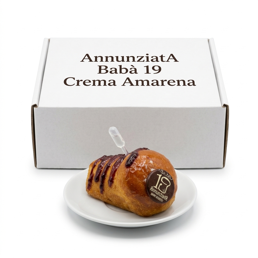 Baba 19 Crema Amarena Monoporzione 130 g (Cartone 6 pz) ANN