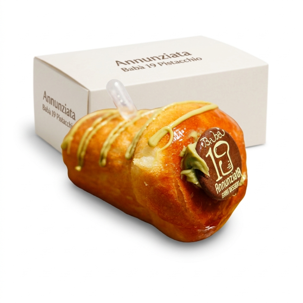 Baba 19 Pistacchio Monoporzione 130 g (Cartone 6 pz) ANN