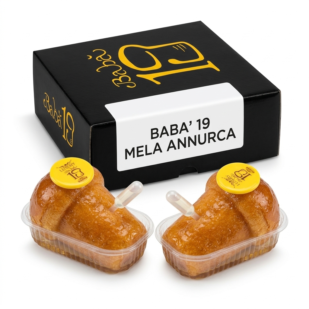 Baba 19 Pomme Annurca Portion individuelle env. 130 g (Carton 6 pcs) ANN