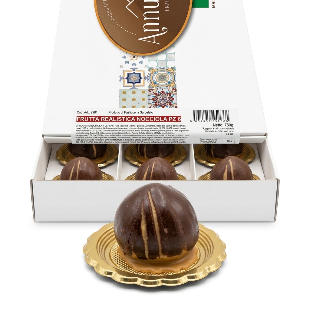 Frutta Realistica Nocciola Monoporzione (Cartone 6 pz) ANN