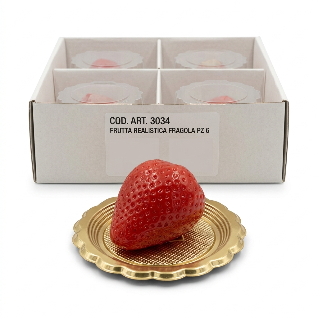 Frutta Realistica Fragola Monoporzione (Cartone 6 pz) ANN