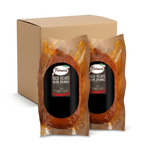 [03181080] 'Nduja Piccante di Suino Spalmabile Sottovuoto — Fiorucci