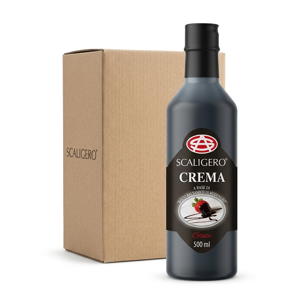 Crema a base di Aceto Balsamico di Modena IGP Flacone 500 ml (Cartone 6) - Scaligero