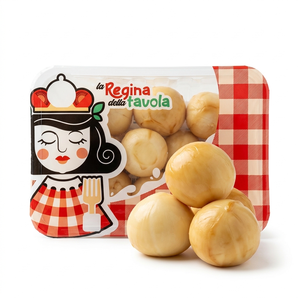 Geräucherte Ciliegina (Scamorzina) Frischkäse Pasta Filata aus Kuhmilch 10 g Schale 250 g — Giffoniello (GIFF)