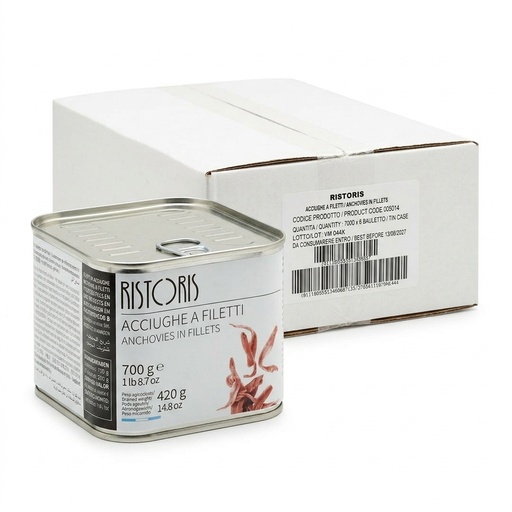 Sardellenfilets in Samenöl Dose 700 g (Karton 6) — Ristoris