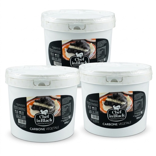 Charbon Végétal Alimentaire en Poudre 1 kg (E153) - Colorant Naturel Noir pour Pâtes