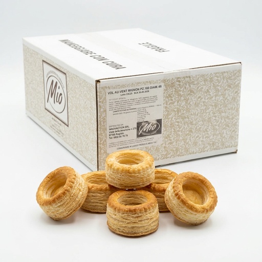 VOL AU VENT PUFF PASTRY MINI DIAM.48 160PCS CTN MIO