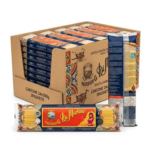 Spaghetti 1,7 mm Pasta di Gragnano IGP Busta 500 g — Di Martino