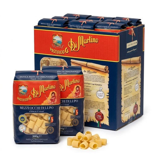 Mezzi Occhi di Lupo Gragnano IGP 500 g (Cartone 10) — Di Martino