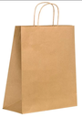 SACCHETTO SHOPPER CARTA KRAFT CON MANICI SOTTILI 450X160X480 150PZ CRT FIRST