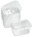COPPETTA PLASTICA CON COPERCHIO PER ASPORTO 250ML 50PZ CONF AL
