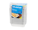 VASCHETTA IN ALLUMINIO ALUSTAR 0.4L CON COPERCHIO - CONF DA 150 PZ - CONF AL 