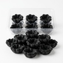 Micro Puff Pastry Cups with Squid Ink Frozen Innovaction